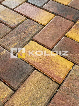 Брусчатка Колдиз Прямоугольник 200х100х60 Колор микс
